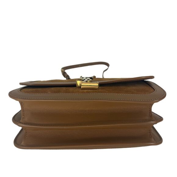 Saint Laurent Brown Solferino Medium Suede Crossbody Bag - Picture 12 of 16